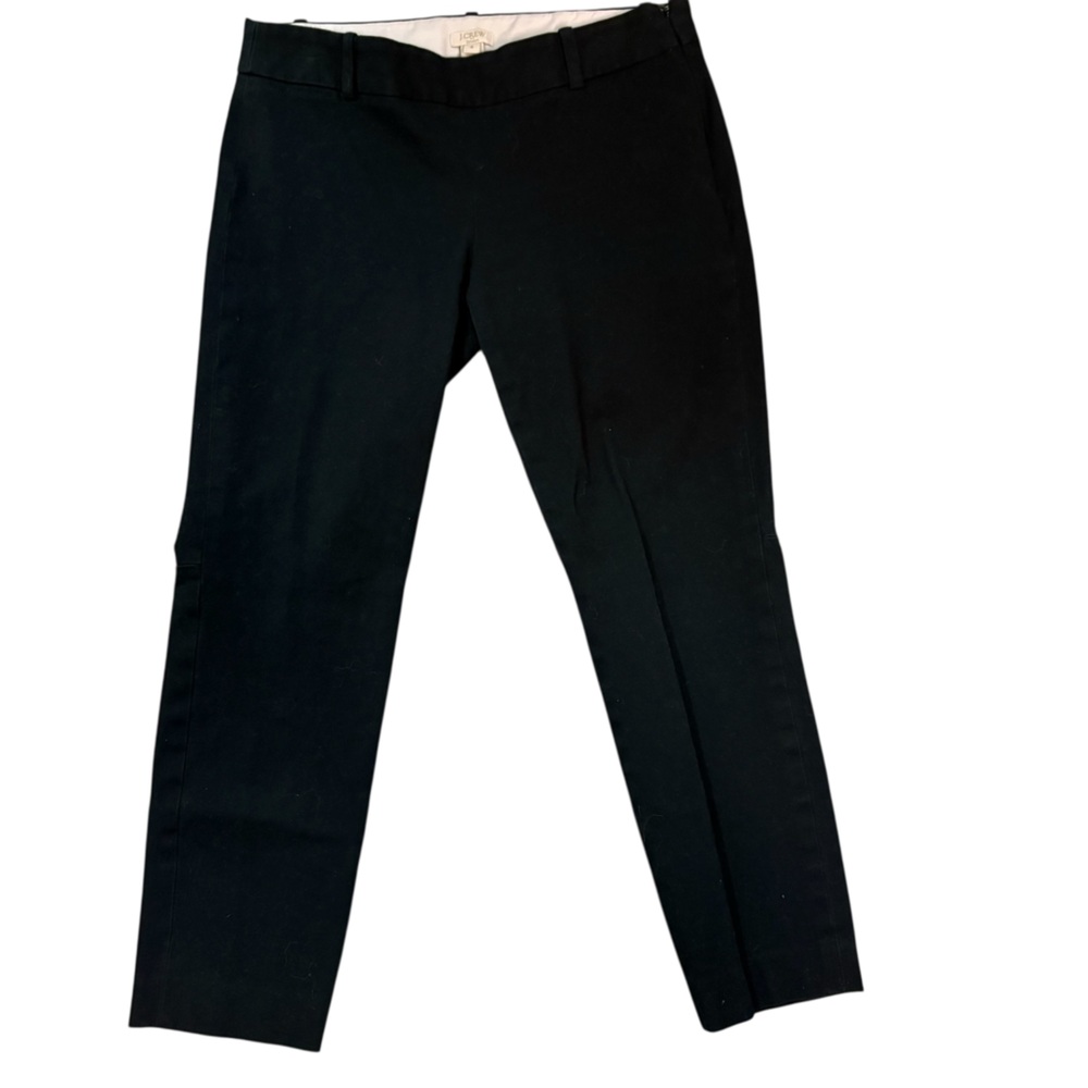 J.Crew Stretch Pants Women’s Size 4 RN 77388 Black Side Zip (866)